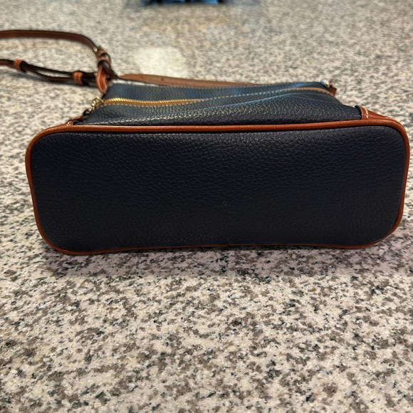 Dooney and Bourke leather crossbody, Navy - Picture 3 of 6